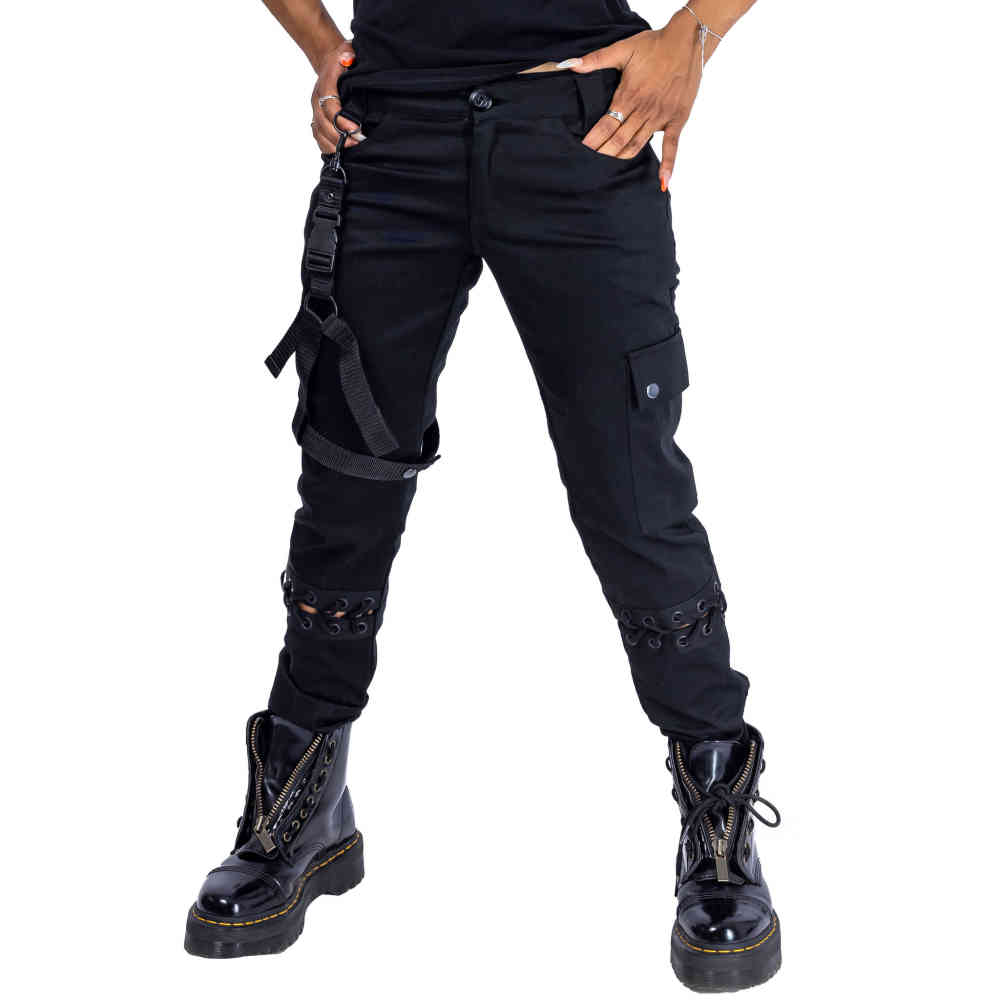 Vixxsin - Sitara Pantalon coupe standard - Noir
